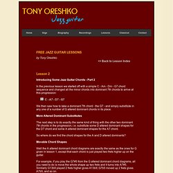 Altered Dominant Chords: Free Jazz Guitar Lesson 2 by Tony Oreshko