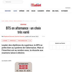 BTS en alternance : un choix très varié