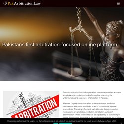 Alternate Dispute Management - Online Law knowledge sharing platform