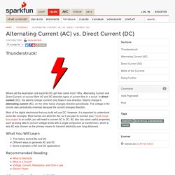 Alternating Current (AC) vs. Direct Current (DC)