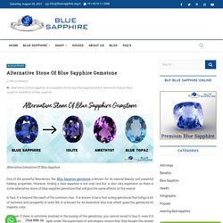 Alternative Stone Of Blue Sapphire Gemstone - Bluesapphire.org.in