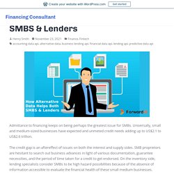 How Alternative Data Helps Both SMBS & Lenders – Financing Consultant