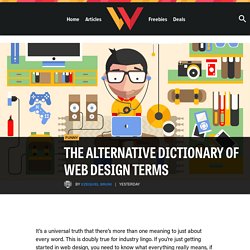 The Alternative Dictionary of Web Design Terms