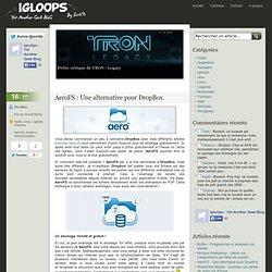 AeroFS : Une alternative pour DropBox