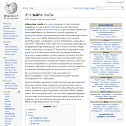Alternative media