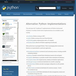 Alternative Python Implementations