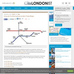 A Guide To Alternative London Tube Maps