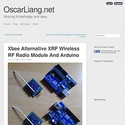 Xbee Alternative XRF Wireless RF Radio Module And Arduino