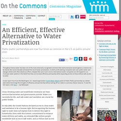Alternative to Water Privatization