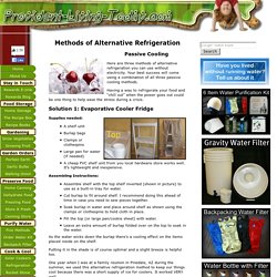 Alternative Refrigeration - Three Methods of Passive Cooling