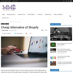 Cheap Alternative of Shopify