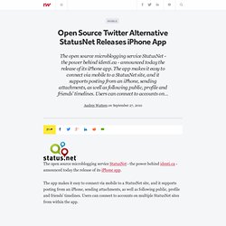 Open Source Twitter Alternative StatusNet Releases iPhone App