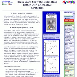 Brain Scans Show Dyslexics Read Better with Alternative Strategies