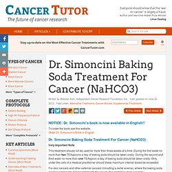 Dr. Simoncini Baking Soda Treatment