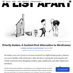 Priority Guides: A Content-First Alternative to Wireframes – A List Apart
