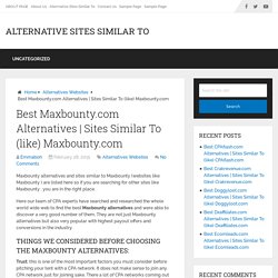Sites Similar To (like) Maxbounty.com - Alternative Sites Similar To