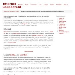 Partages de documents (a)synchrone : de nombreuses alternatives selon les besoins - Internet Collaboratif