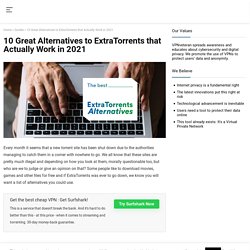 10 Great Alternatives to ExtraTorrents that Actually Work in 2018