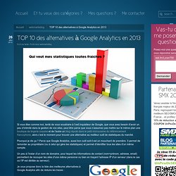 TOP 10 des alternatives à Google Analytics en 2013 »