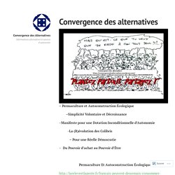 Convergence des Alternatives – Informations alternatives et sources d'autonomie