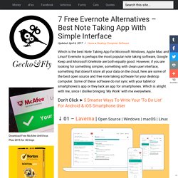 7 Free Evernote Alternatives - Best Note Taking App With Simple Interface