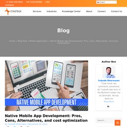 Native Mobile App Development: Pros, Cons, Alternatives, and cost optimization