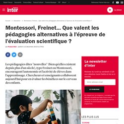 Montessori, Freinet... Que valent les pédagogies alternatives à l'épreuve de l'évaluation scientifique ?