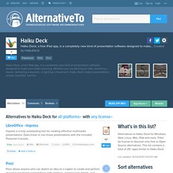 Haiku Deck Alternatives and Similar Apps and Websites