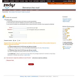 The mother Zaclys - free alternatives and Solutions / Create my account