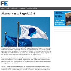 Alternatives to Paypal, 2014