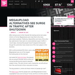 MegaUpload Alternatives See Surge in Traffic After Shutdown