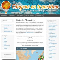 Carte des Alternatives « Citoyens en transition
