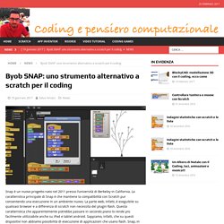 Byob SNAP: uno strumento alternativo a scratch per il coding – Coding e Pensiero computazionale