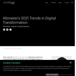 Altimeter's Top Trends for 2021 in Digital Transformation