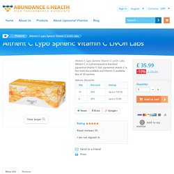 Liposomal Vitamin C by LivOn Labs – Abundance and Health