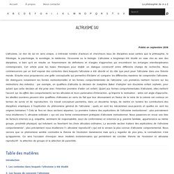 Altruisme (A) – L'Encyclopédie Philosophique