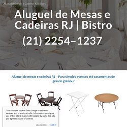 Aluguel de Mesas e Cadeiras RJ