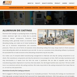 Aluminium Die Castings - Ibex Engineering