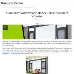 Aluminium window and doors – Best reason to choose - ShopfrontsShutters