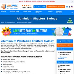 Aluminium Shutters Sydney