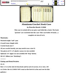 Aluminum Crochet Hook Case