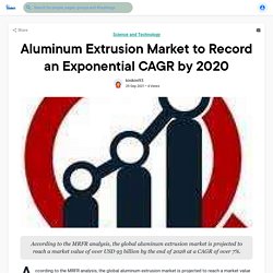 Aluminum Extrusion Market to Record an Exponential CAGR by 2020