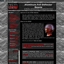 Aluminum Foil Deflector Beanie