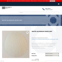 White Aluminum Oxide Grit