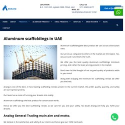 Aluminum scaffoldings UAE / Aluminum Tower/ Foldable Aluminum Tower
