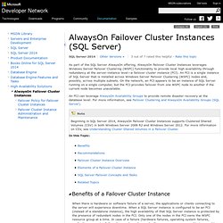 Getting Started with SQL Server 2008 R2 Failover Clustering