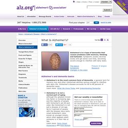 heimer's Association - What is Alzheimer's