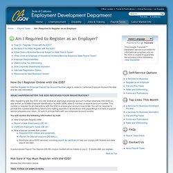 Am I Required to Register as An Employer