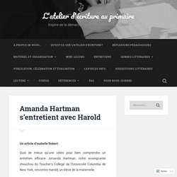 Amanda Hartman s’entretient avec Harold