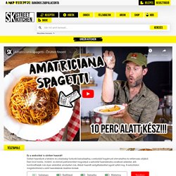 Amatriciana spagetti - Őrülten finom!